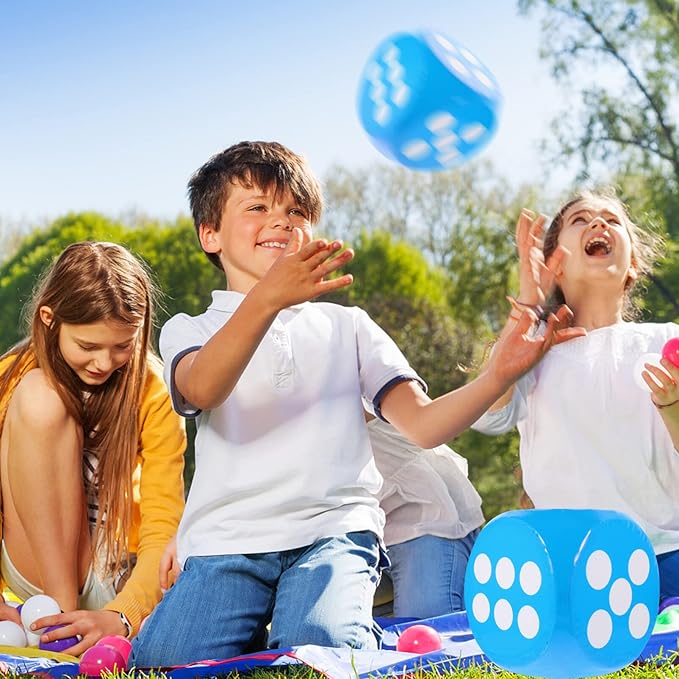 Alipis Giant EVA Dice, Jumbo Dice Foam Dice Outdoor Fun Dice Outdoor Board Game Big Square Blocks Foam Dice Outdoor Party Supplies for Outdoor Game Math Games Pool