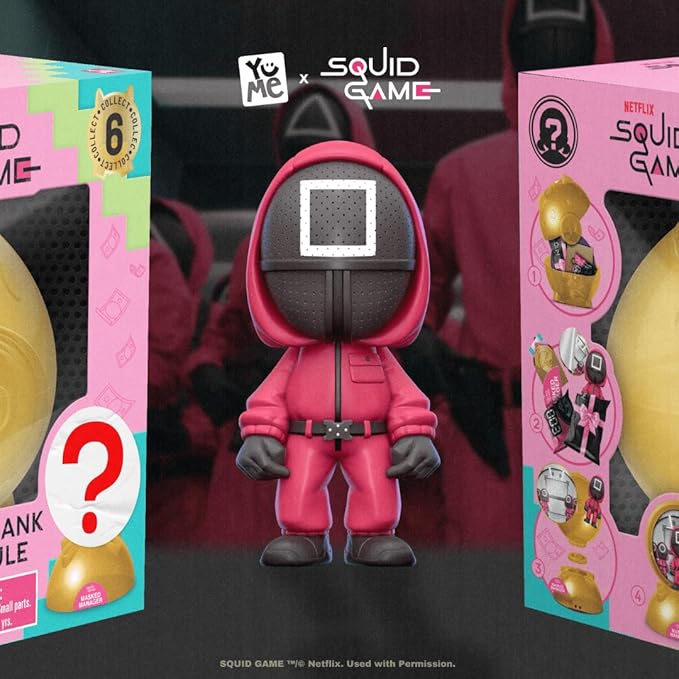 YuMe Squid Game Blind Box Capsule: Collectible Mystery Figurines, Official Netflix Merchandise, Surprise Toy Set for Fans – Ideal Holiday & Birthday Gift (1)