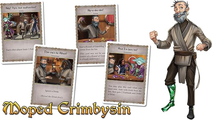 The Red Dragon Inn: Adventure is Nigh Extras Pack - Expansion Fantasy Board Game, New Character, Tavern & More, Ages 14+, 2-4 Players