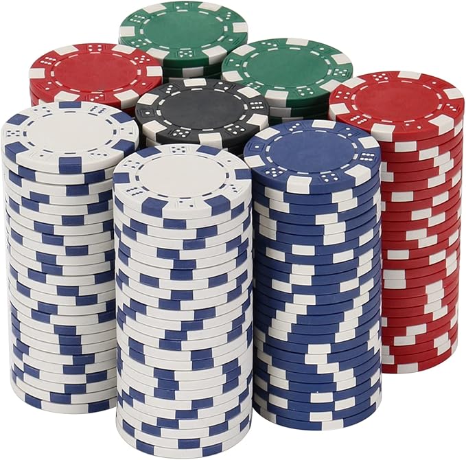 Poker Chips,Poker Chips Set for Card Board Game,11.5 Gram,for Texas Hold'em, Blackjack,Card Club or Late Night Poker Games
