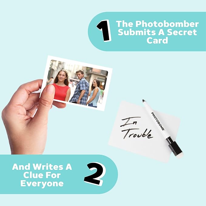 The Viral Party Board Game - Find The Photobomber - Light Strategy Party Game - Ages 13+