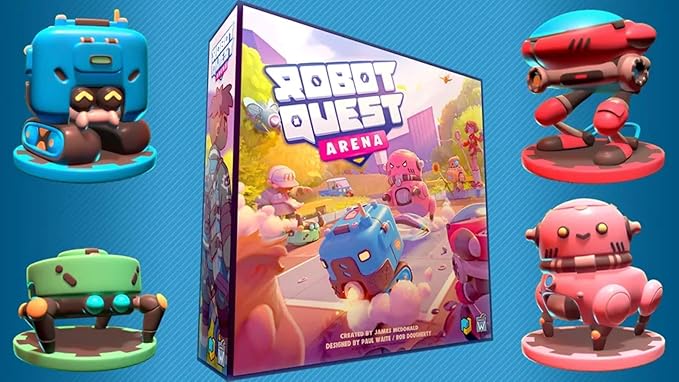 Robot Quest Arena Deckbuilding Board Game