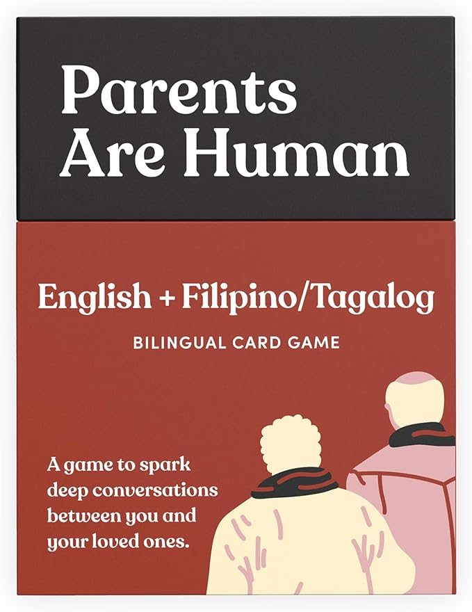 Parents Are Human Bilingual Conversation Cards, English + Filipino