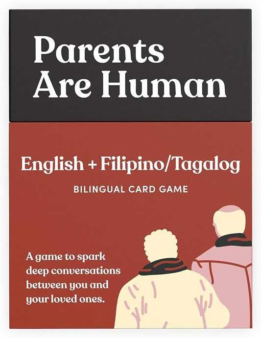 Parents Are Human Bilingual Conversation Cards, English + Filipino