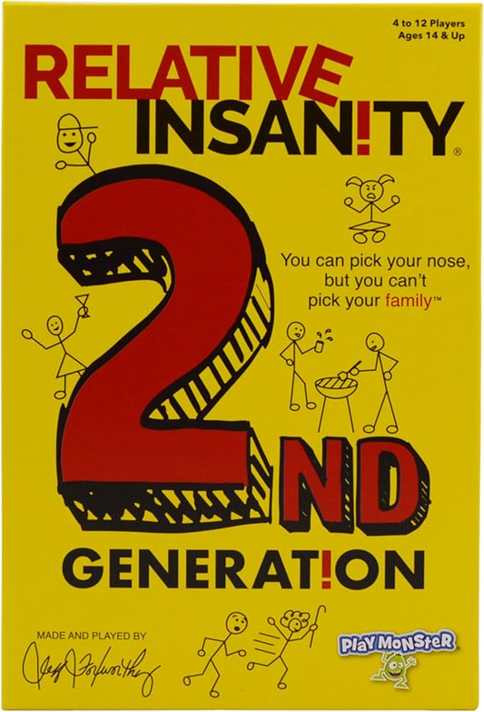 Relative Insanity by Jeff Foxworthy - Multi-Player Card Games for Family Night, Ages 14+