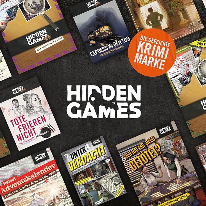Hidden Games Crime Scene Game Case 1 - The Klein-Borstelheim Case - for 1-6 People from 14 Years, Realistic Crime Scene and Exciting Detective Game (German Edition).