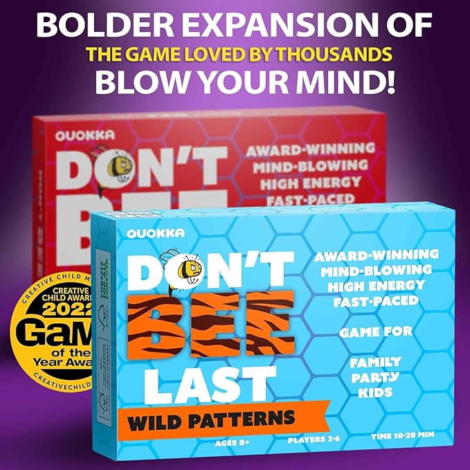 QUOKKA Family Animal Games for Kids and Adults - Guess in Seconds Fun Slap Card Game for 2-6 Players Easy to Learn - Hilarious Brain-Blending Board Games for Family Night Ages 8+