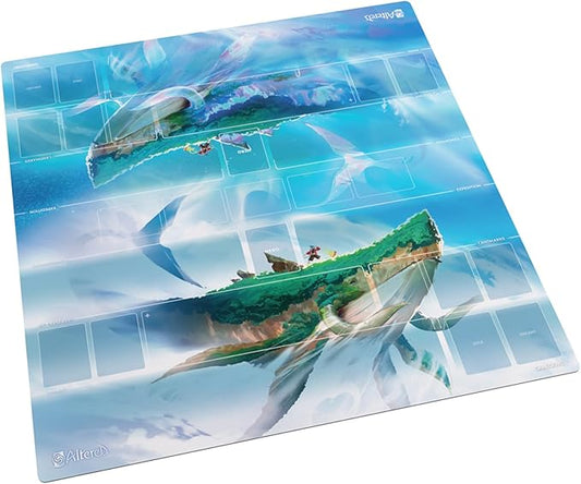 Altered Prime Game MAT XL - Officially Licensed Two-Player TCG Playmat with Anti-Slip Back, Ultra-Fine Surface, Designated Zones, Soft Cushioning, Full-Color Artwork, 70x75cm, Made by Gamegenic