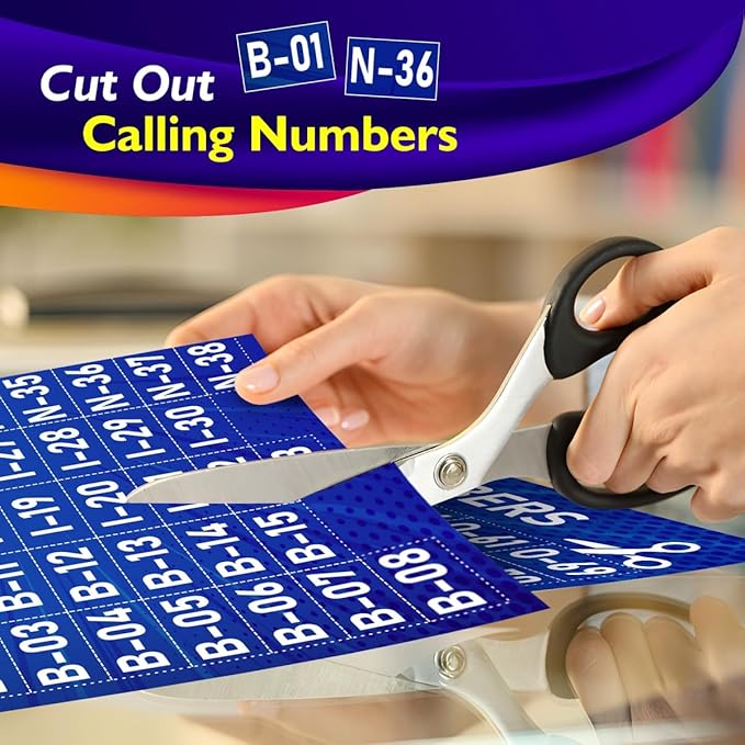 EXTRIC Bingo Game, Bingo Game for Adults and Kids, Bingo Set Includes Bingo Daubers, Bingo Cards, and Calling Numbers Ideal Fun Bingo Games for Family Game Night