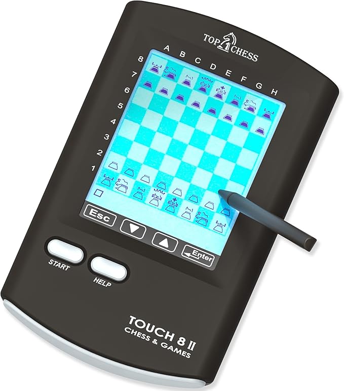Top 1 Chess Touch Electronic Chess, Strategy Games Computer Kids Improving Chess Skills for Kids and Adults, Portable Travel Chess Perfect Birthday or Xmas Gift