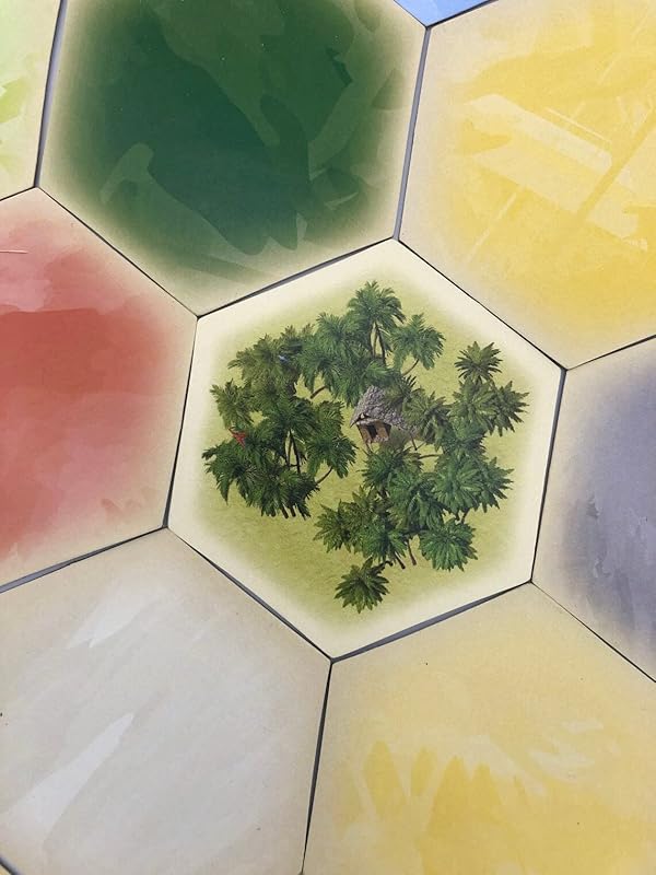 Lost Jungle Hex Scenario compatible with Catan's Settlers of Catan, Seafarers, Cities and Knights and Catan Expansions