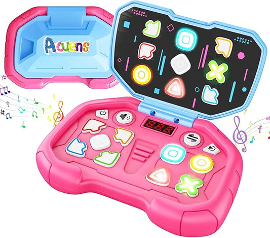 Handheld Dance Game,4 Mode,999 Level,Sensory Toys,Fast Puzzle Game,ADHD,Pop Fidget Toys for Kids Age 6-12,Birthday Gifts for Girls and Boys (Pink)