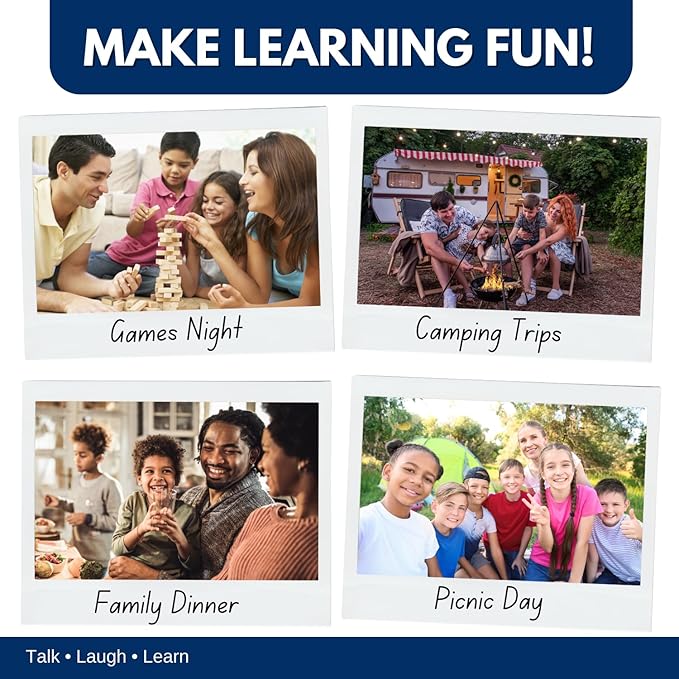? WORD TEASERS American Trivia - Trivia Game for Adults & Kids - Interesting & Fun Trivia Questions About The United States - 150 Trivia Cards for Kids, Teens & Adults