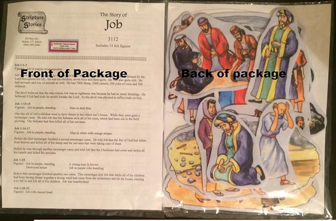 9 Old Testament Bible Stories Felt Flannel Board Story Abraham Daniel David Job Jonah Joseph Moses Noah Ruth & Esther