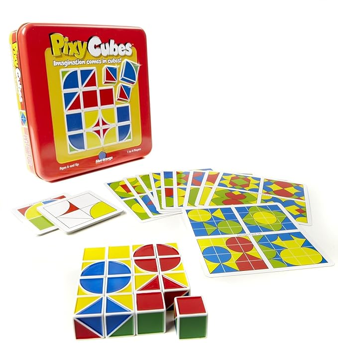 Logic Puzzle Game, Brain Teaser, Kids, Teens, Adults, Family Game Nights, Ages 6+, Two Ways to Play, Pixy Cubes by Blue Orange Games