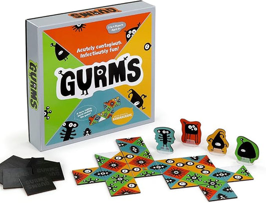 Bananagrams Gurms: Tile Matching Game for Family and Kids Age 6+ 2-4 Players