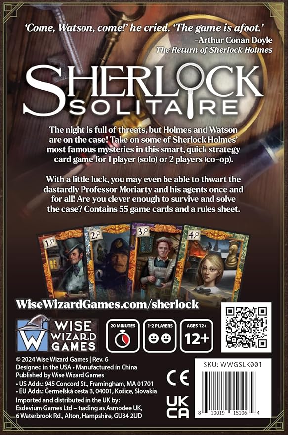 Sherlock Solitaire: A Game by Peter Scholtz