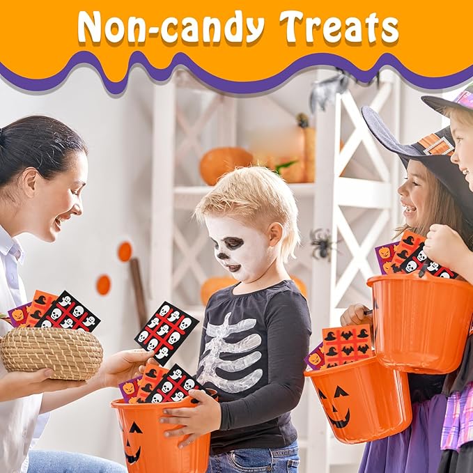 12 Pack Halloween Party Favors Tic Tac Toe Board Games for Kids 4-8 8-12, Halloween Treats Non Candy Goodie Bag Stuffers, Bulk Toys Gifts for Boys Girls Classroom (Bulk Pack of 12)
