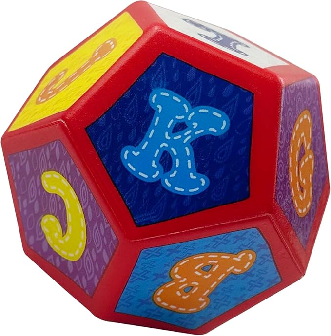 1 Pc 12 Sided ABC Alphabet Game Foam Dice,4.7 Inches A to L Dodecahedrons Dice Kids Board Game Educational Toy for Table Games,to Get Your Lucky Letter!