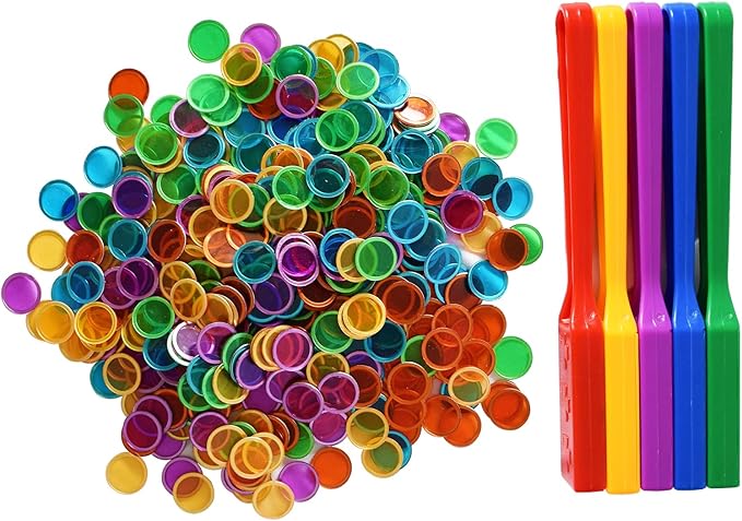 Yuanhe Magnetic Bingo Chips Set- Magnetic Wands with Metal Chips for Counting and Sorting, Educational Activities