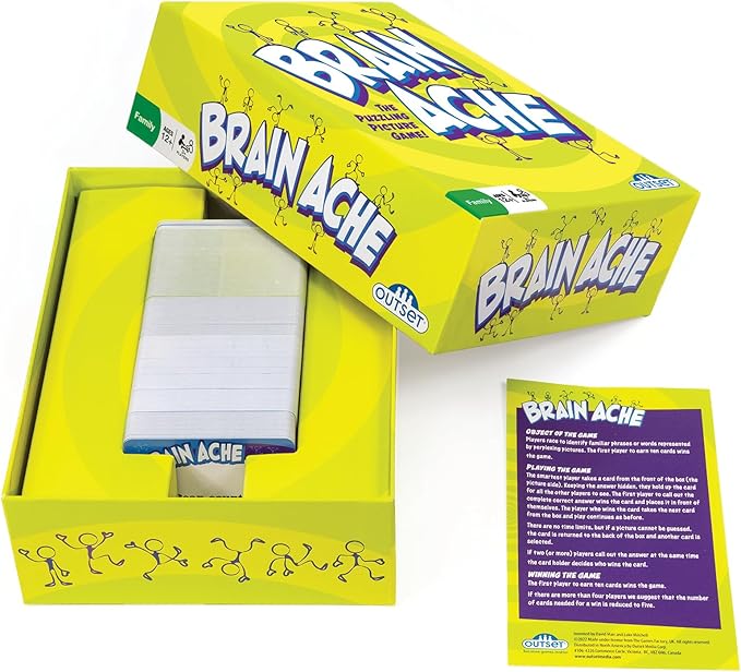 Outset Media Brain Ache - The Puzzling Picture Game - for Ages 12 Years and up