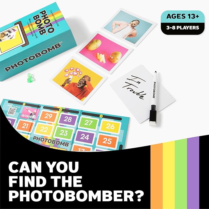 The Viral Party Board Game - Find The Photobomber - Light Strategy Party Game - Ages 13+