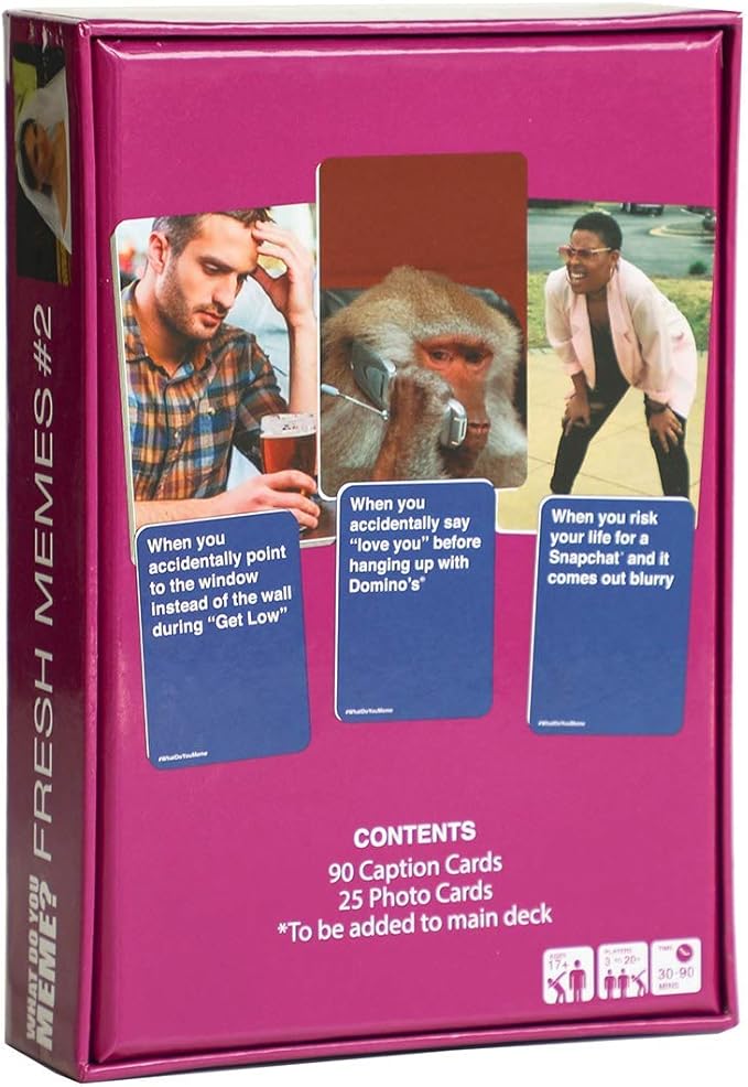 WHAT DO YOU MEME? Fresh Memes #2 Expansion Pack - Adult Card Games for Game Night from