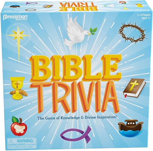 Bible Trivia by Pressman - The Game of Knowledge & Divine Inspiration, Multi Color