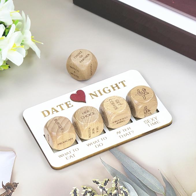 Couples Games Gifts for Men Women, Date Night Dice Ideas, Couple Toys Games, Anniversary Birthday Engagement Valentine's Day Gifts for Boyfriend Girlfriend Husband Wife Groom Bride Him Her