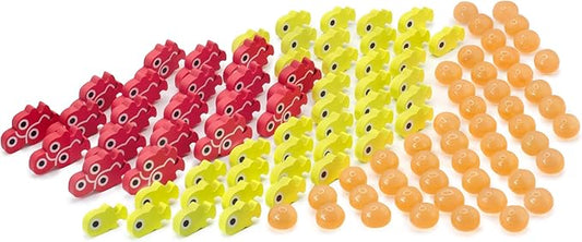 Stonemaier Games: Finspan Upgrade Pack | Squishy Eggs and Wooden Fish Tokens | 40 Young Tokens, 20 School Tokens, and 50 Squishy Egg Tokens (TPR Plastic) - Add to Finspan