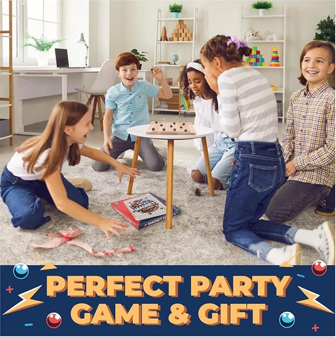 Magnetic Chess Board Game Set with 24 Stones - Educational Strategy & Puzzle Game for Families and Parties, Brain Teaser for Kids & Adults, Ideal Gift
