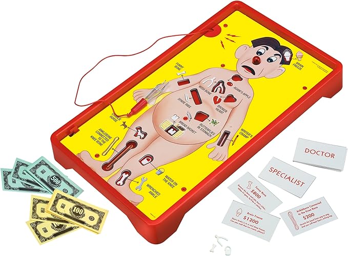 Operation Electronic Board Game, Family Games for Kids Ages 6+, Kids Board Games for 1+ Players, Funny Games for Kids, Kids Gifts (Amazon Exclusive)