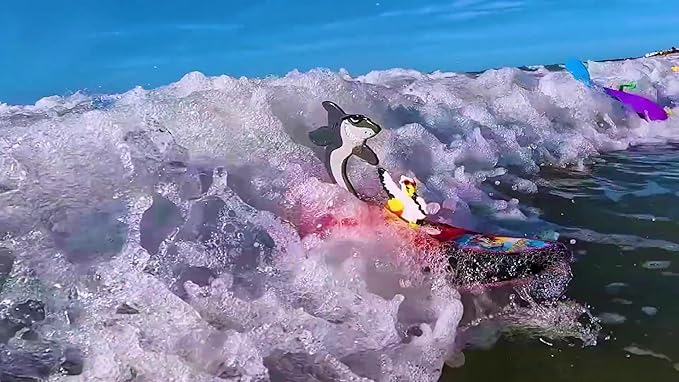 Surfer Dudes Classics Wave Powered Mini-Surfer and Surfboard Toy - Outer Bank Olivia