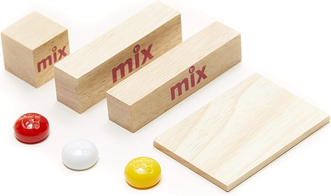 Mix - Wooden Block Stacking Tower Game – Fun Party Game & Family Board Game for Kids, Teens, & Adults – STEM Educational Game