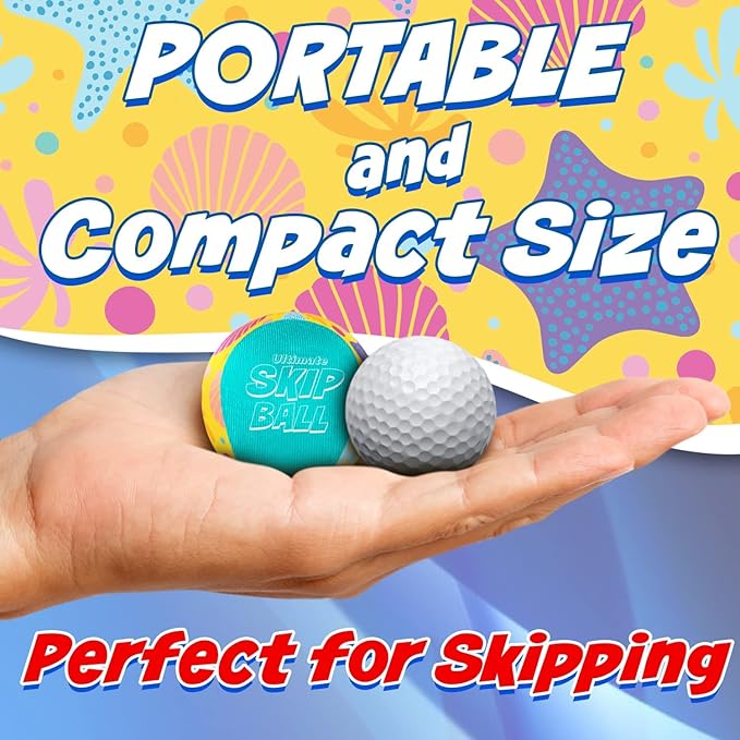 Activ Life The Ultimate Skip Ball – Water Bouncing Ball (2 Pack) Create Lasting Memories with Your Friends & Family at The Beach, Lake or Pool - Great for All Ages
