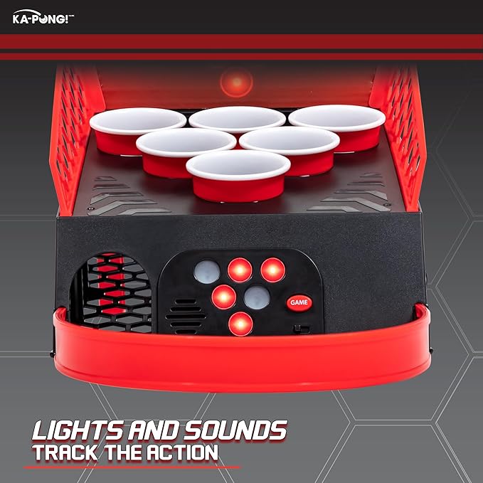 EastPoint Sports KaPong Lights Out Party Game - Exciting Gameplay with Electronic Pong Target & 3 Pong Balls