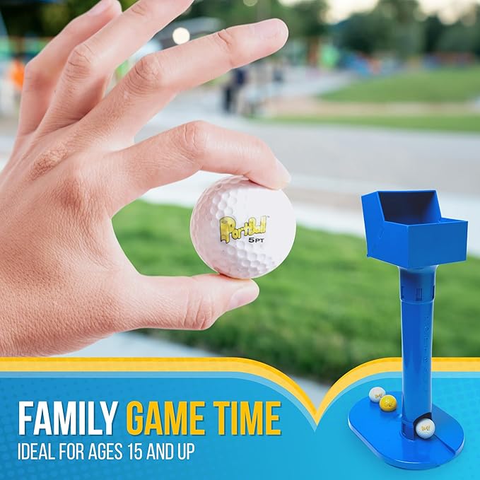 Starr Vision Ball Bounce Skill Game Set | 3 Balls & Game Unit | Kids, Teens, Adults | Indoor Outdoor Yard Game | Parties, Camping, Tailgate