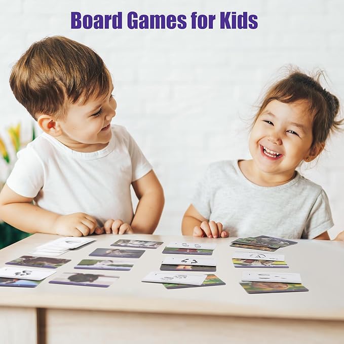 MEROCO Farm Animal Tracks Cards for Kids,Animal Flash Cards,Animal Tracks Matching Game,Kids Science Learning Educational Toys Homeschool Preschool Autism Learning Materials Toys for 4 Year