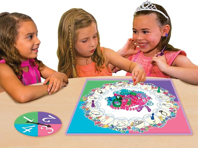 Pretty, Pretty, Princess with 1990's Artwork by Winning Moves Games USA, a Delightful Jewelry Dress-Up Game for 2-4 Players, Ages 5 and Up (1222)