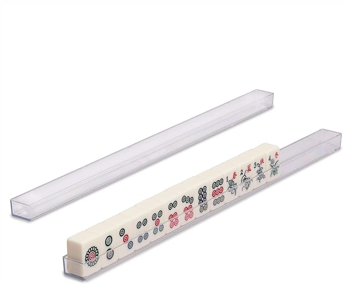 Yellow Mountain Imports Mini Chinese Mahjong Travel Game Set, Little MJ with Extra Small White Tiles [迷妳旅行中國麻將]