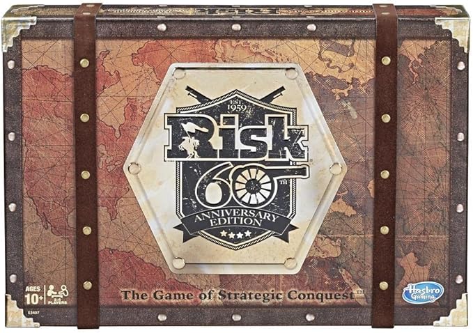 Hasbro Gaming Risk 60th Anniversary Edition Family Board Game for Ages 10 and Up