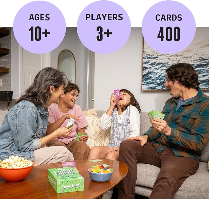 My Funny Family [Fun Card Game for Kids, Adults, Families | Great for Parties, Game Nights, Travel Games, Camping, Family Vacation | Easy to Learn and Family Friendly | Family Games Ages 10 and Up]