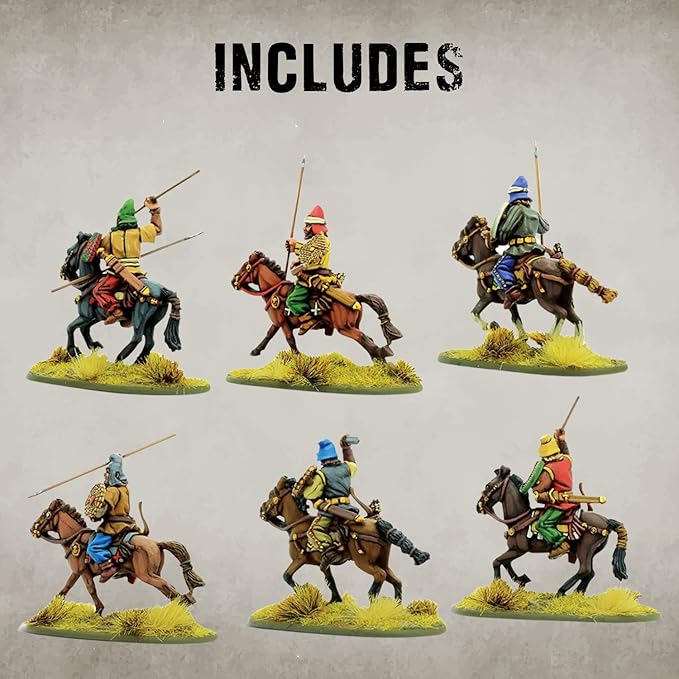 Wargames Delivered SPQR - Dacia & Sarmatia - Sarmatian Light Cavalry. 28mm Miniatures Base, Roman and Greek Military Legion Miniatures for Miniatures Wargames, and Roman War Games by Warlord Games