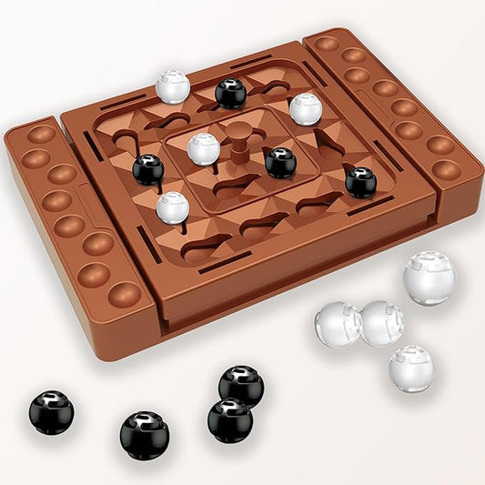 Orbital Logic Strategy Board Game, Family Four in a Row Chess Game Track Moves for Kids & Adults
