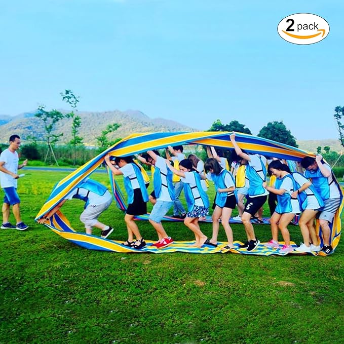 KINDEN Teamwork Games Group Learning Activity Fun Playing Run Mat for Kids and Adults Field Day Game
