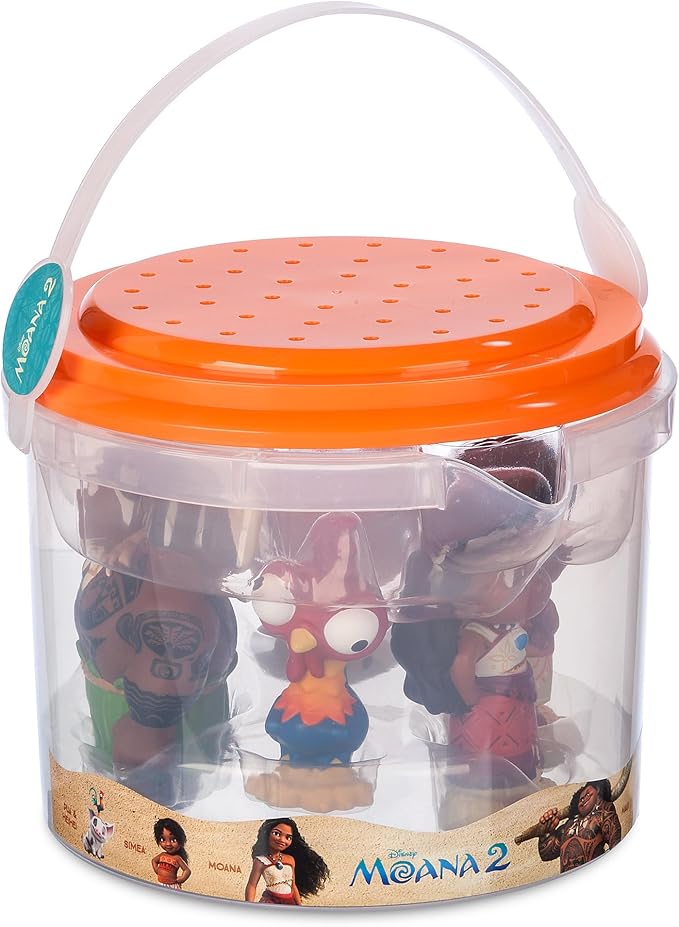 Disney Store Official Bath Set (Moana 2) - Kids Bath Accessories with Beloved Disney Characters - Colorful and Fun Bath Time Essentials for Kids - Suitable for All Ages