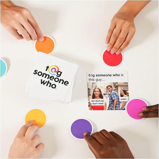 Spin Master Games, Tag Someone Who Viral Hit Adult Party Game for Bachelorette Parties, College, Birthday & More, for Adults & Teens Ages 18+