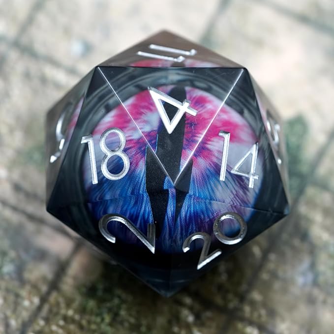 DND Dice D20, DND Eyeball Dice,33MM Oversized D20 for Role Playing Game