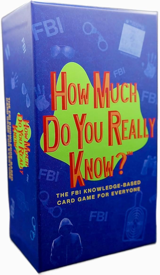 Card Game – FBI Trivia Game for Teens, Adults, and Family Game Night