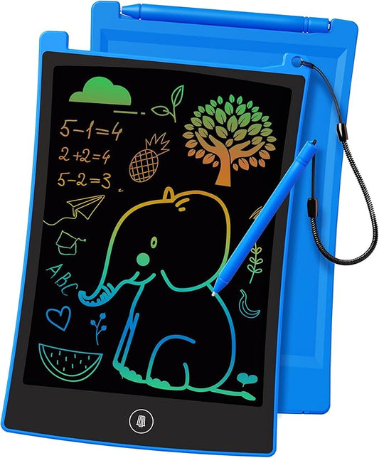 KOKODI 10 Inch Colorful Doodle Board Drawing Pad, Boy Gifts Toys for Age 3 4 5 6 7 Year Old Kids, Mess Free Games Activities Birthday Christmas Stocking Stuffers for Toddlers